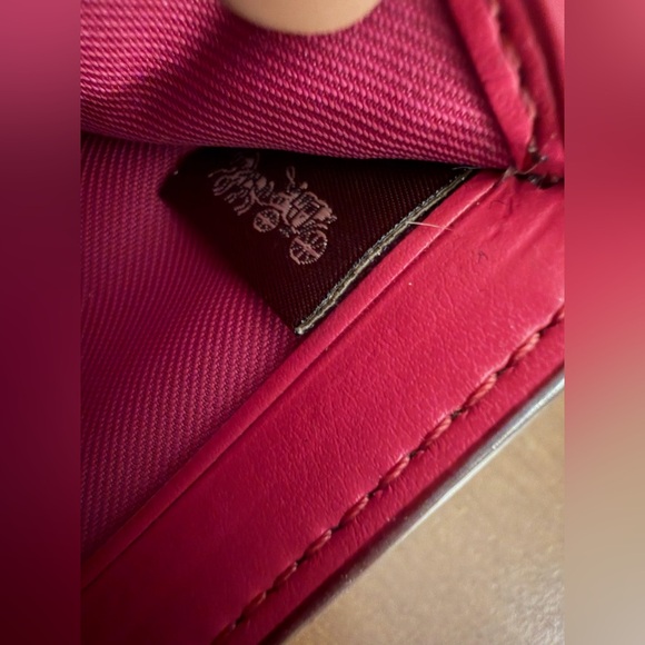 Coach Pink and Brown Women's Wallet - Picture 11 of 12